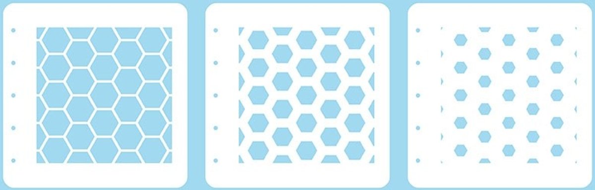 LCSH001 Layered combi stencil set (set of 3) 